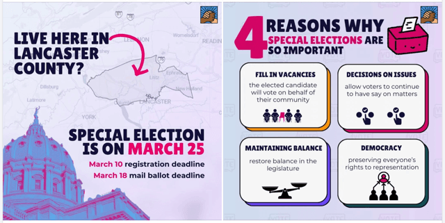 Screenshot: Pennsylvania Stands Up, Facebook post, 3/20/2025