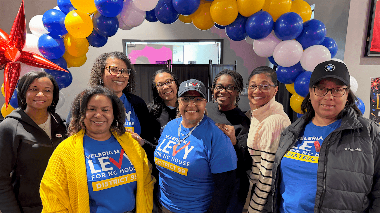 Photo: New North Carolina Project celebrating Veleria Levy’s win in HD-99.