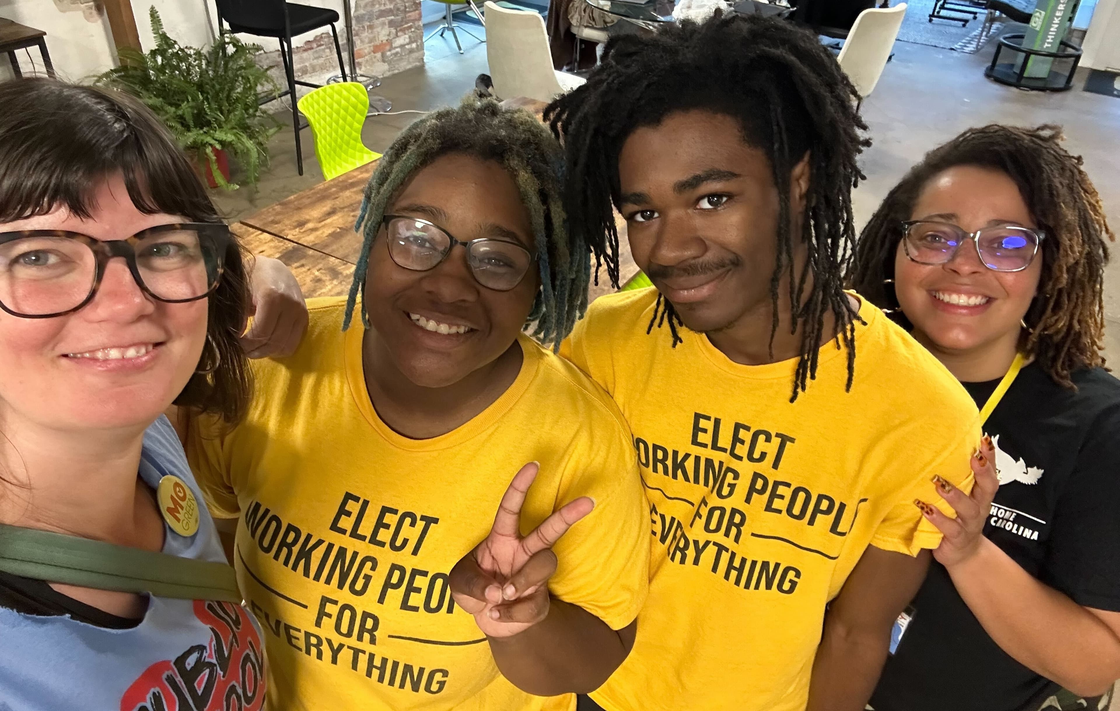 Photo: Down Home NC organizers getting out the vote in rural communities.