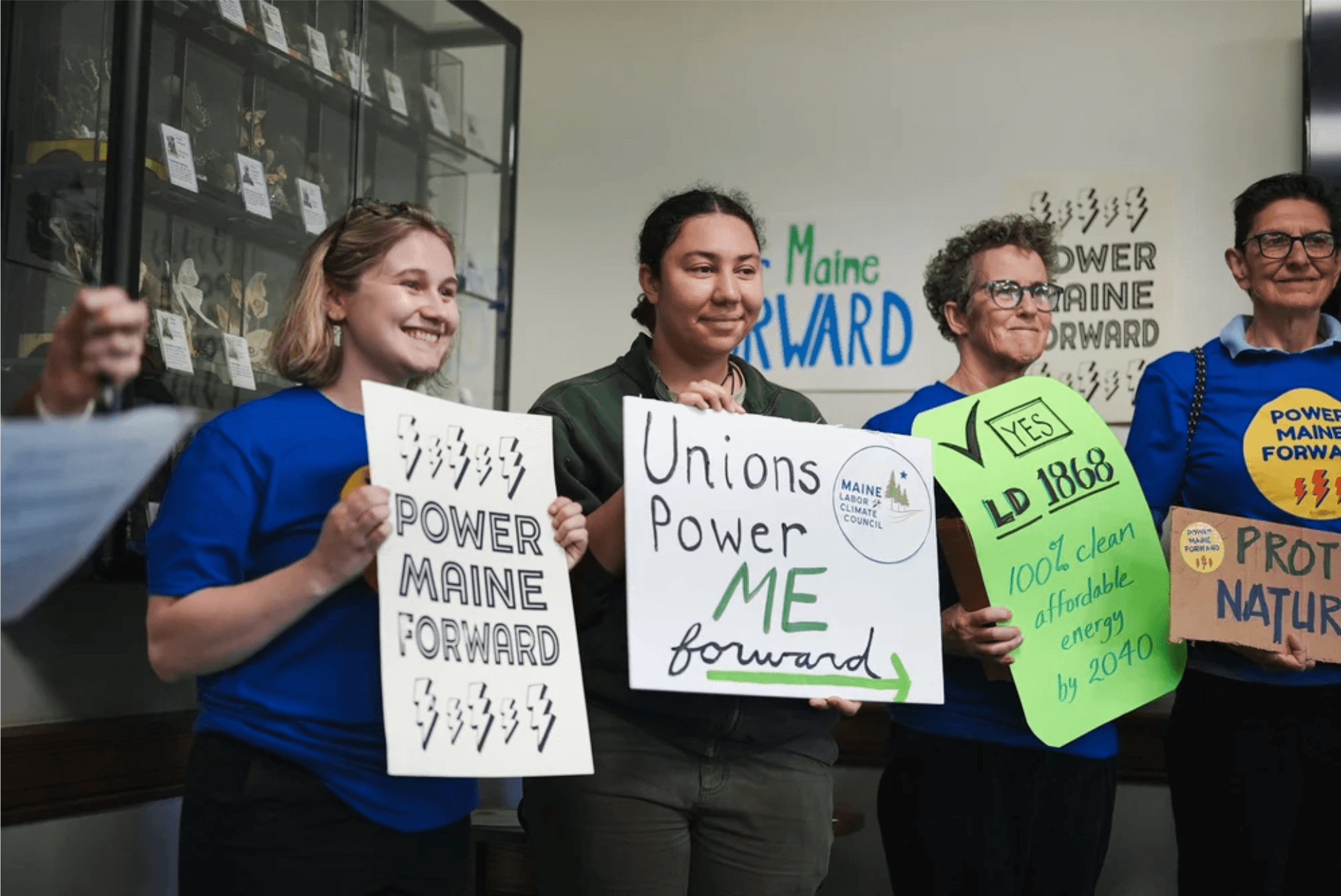 Photo: Maine Labor Climate Council legislative advocacy event.